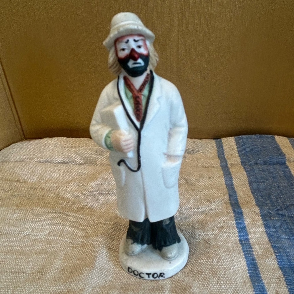 Emmett Kelly Jr Miniature Collection Flambro Doctor Ornament Figurine Decoration